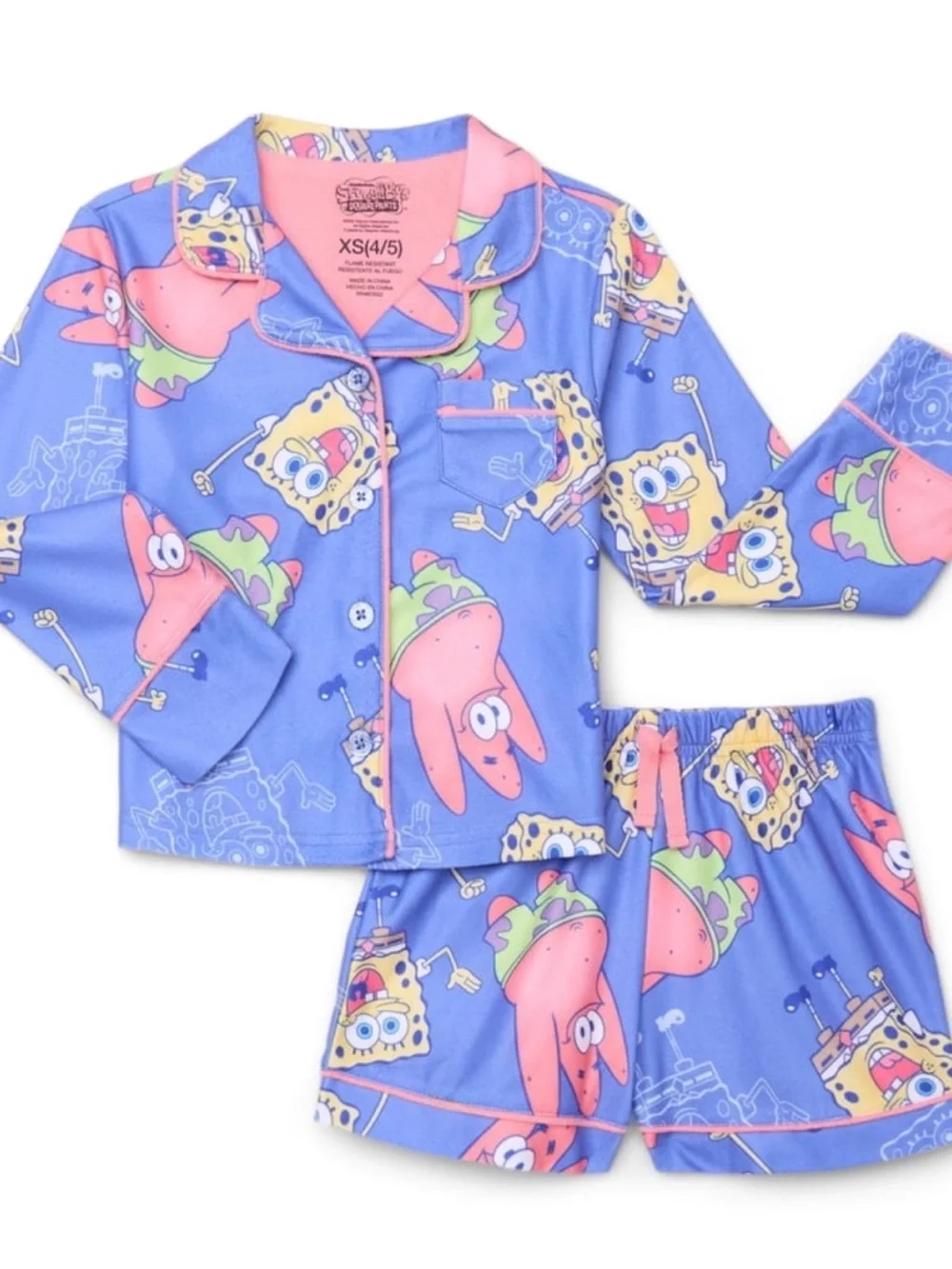SpongeBob SquarePants pajama set is a 2-piece outfit NWT size 4/5 ~$15